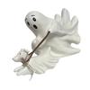 Creative Ghostly Walking Dog Sculpture Resins Figurine Halloween Decorative Ornament for Indoor and Outdoor Display