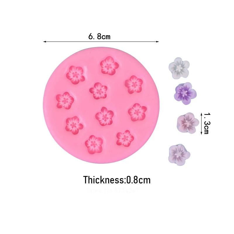 New Mini Flower Cake Fondant Silicone Mold Cupcake Decorating Tools DIY Handmade Chocolate Mousse Mould Decoration Accessories
