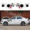 Honeycomb Graphics Stickers Vinyl Decal For Car Body Side Decoration Accessries