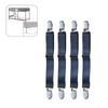 4pcs/set Adjustables Bed Sheet Fasteners Strap Elastics Mattress Cover Corner Holder Clip Grippers Suspenders Cord Decors