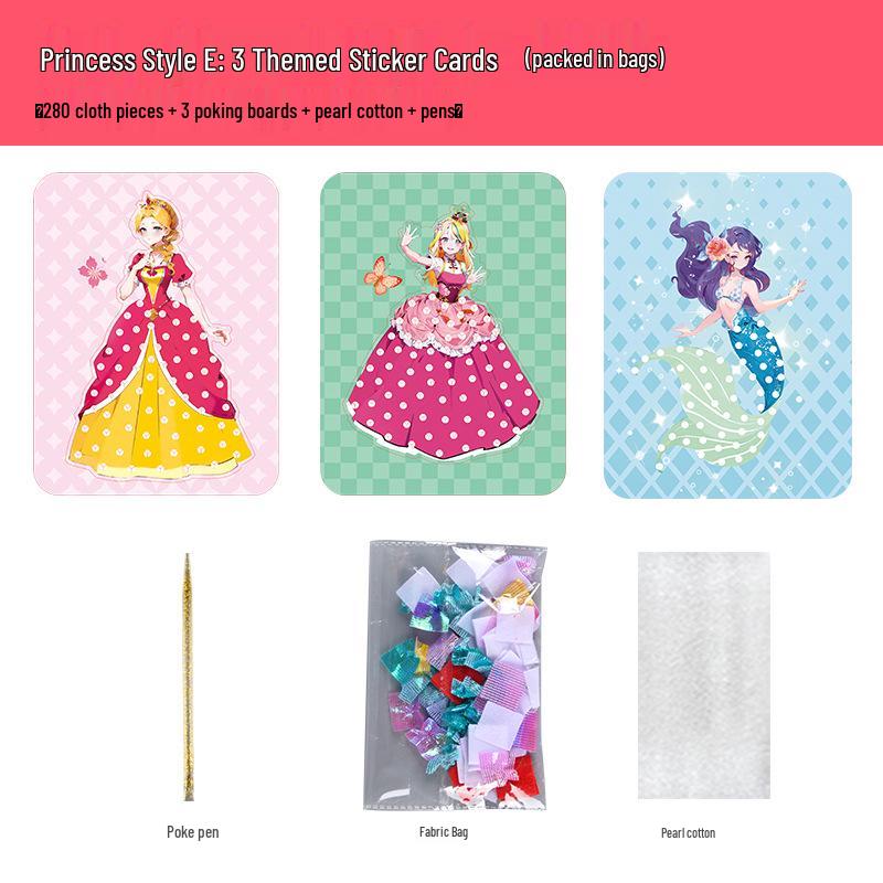 Creative DIY Dress-Up Sticker Toy for Girls - Dreamy Princess Kindergarten Gift