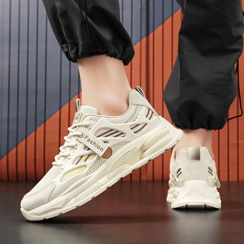 Fashion Tennis Deals Thick Platform Men's Casual Sneakers Mesh Upper Korean Wide Athletic Breathable All Brands Gym Male Sports Shoes