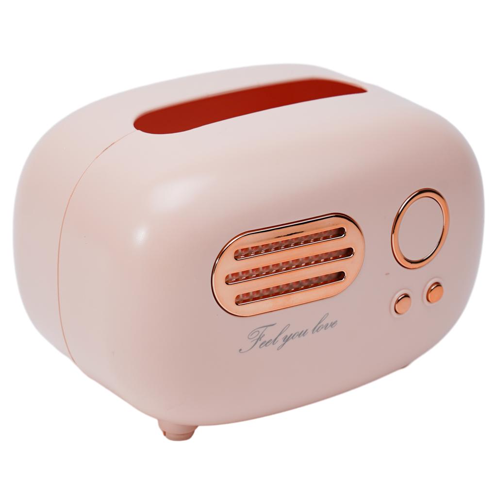Decorative Radio Model Tissue Box for Desktop Use Paper Holder and Wet Wipes Container Perfect for Home and Office