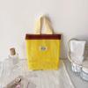 Mesh Handbag Makeup Bag Handbags for Women Makeup Pouch Portable Wash Bag Beach Bag Mobile Key Small Item Storage Bags Organizer