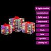 Gift Box with 60 LEDs 3 Pcs Multicolor 20 X 20 X 20 Cm Acrylic