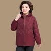 Middle-Aged Women's Autumn Hooded Casual Jacket