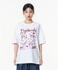 MOZMOZ Kitsch Oversized Graphic Short Sleeve T-Shirt White
