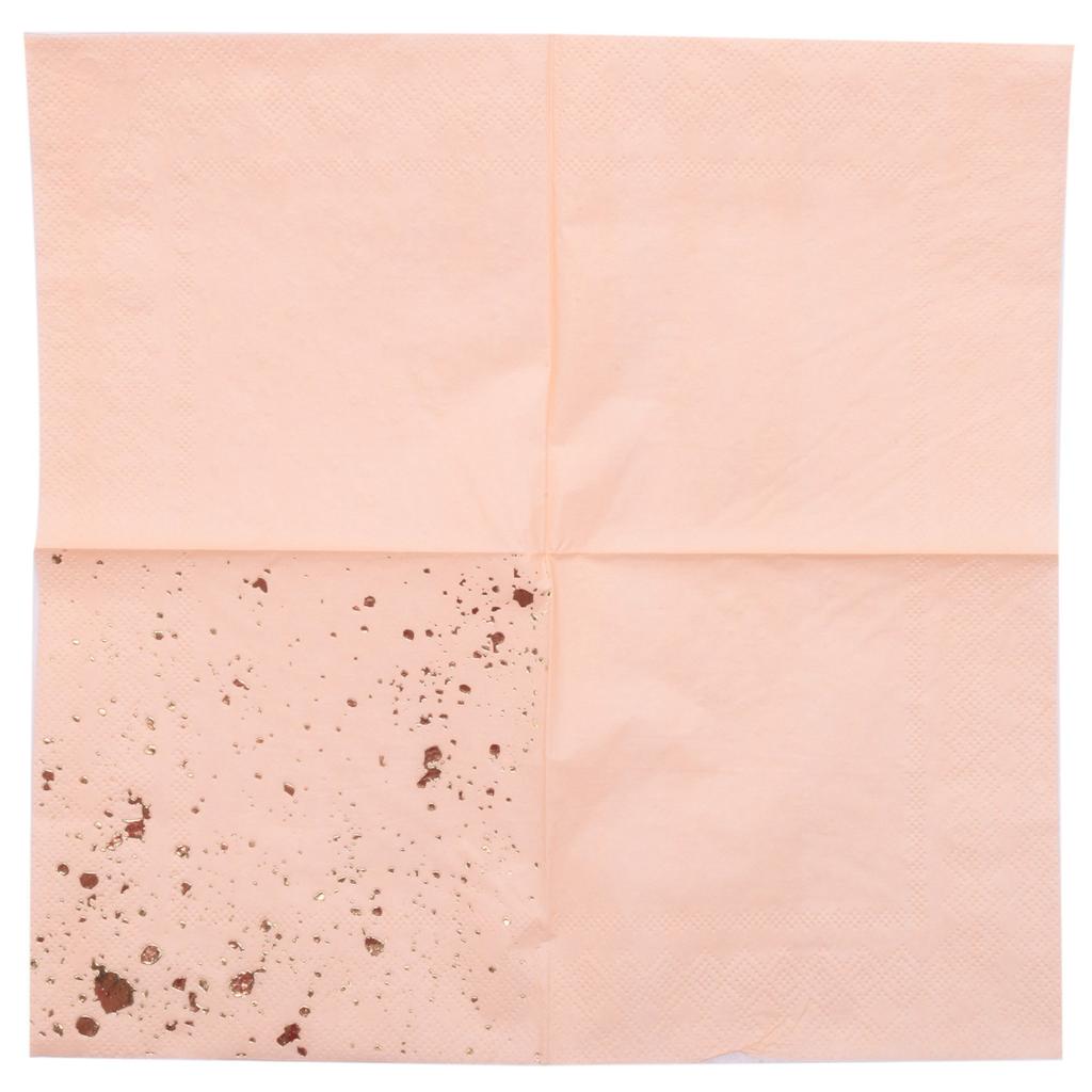 Premium-Gold Blocking Pink Marble Texture Disposable Tableware Set Paper Napkins Party Wedding Carnival Tableware Supplies Dispo