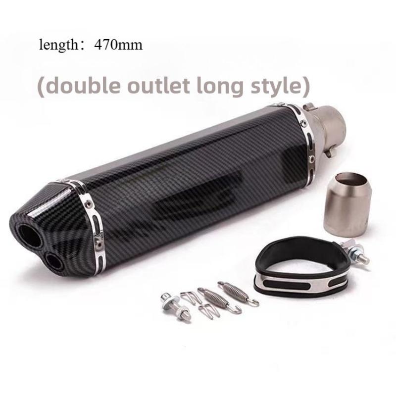 For Kpr150 Horizon 350r3r25 Gsx Ninja250z400 Huanglong 300 Modified Small Hexagonal Exhaust Pipe Model Universal Modification Parts