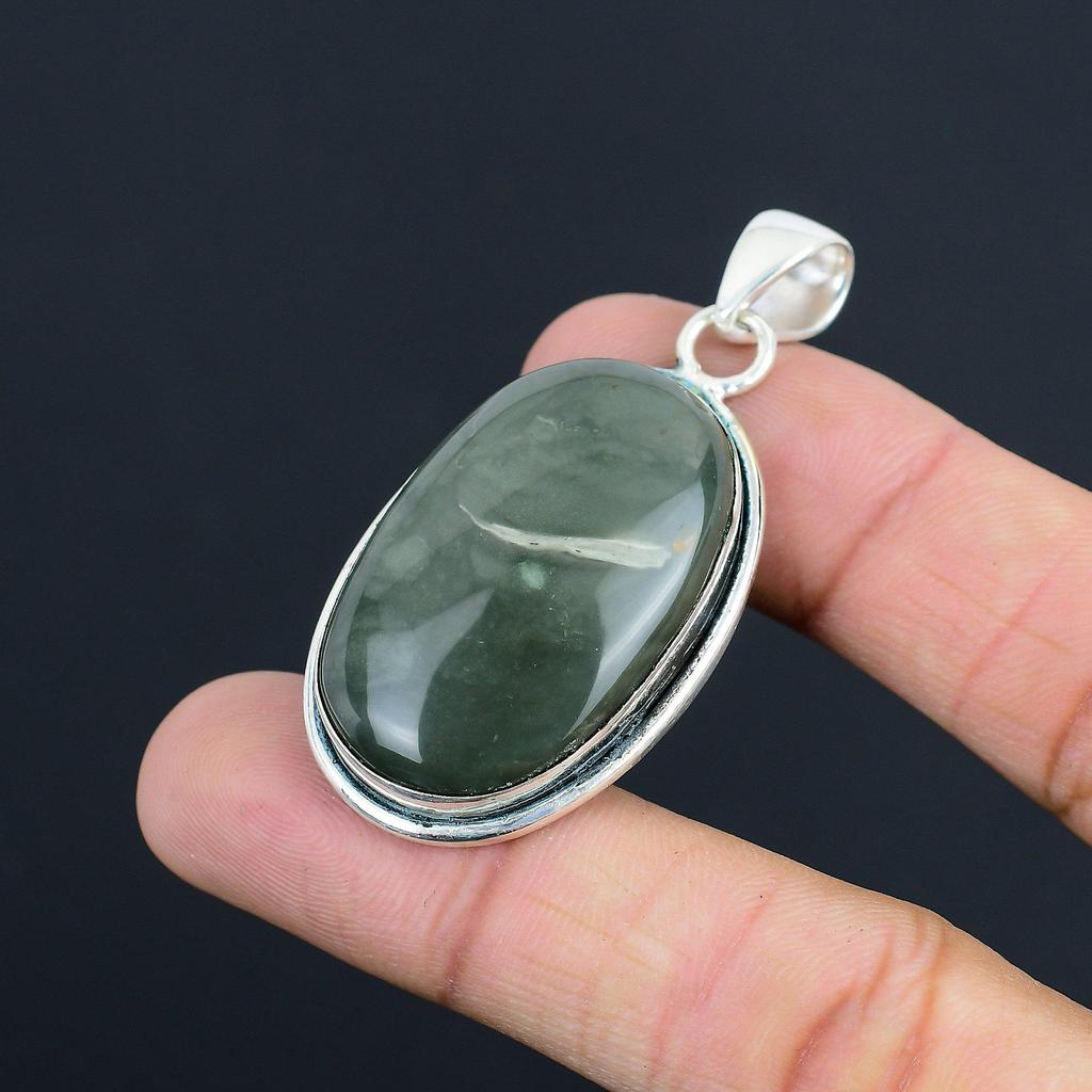 Friendship Day Deal Polychrome Jasper Gemstone Sterling Silver Sister Pendant