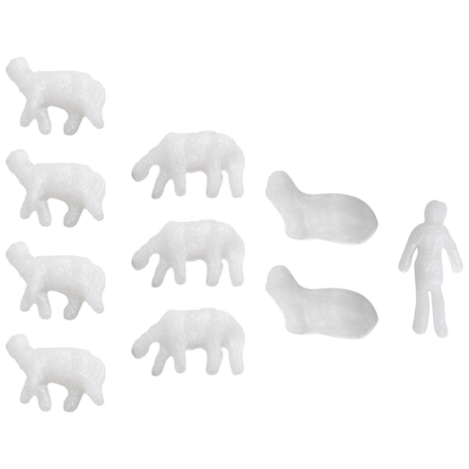 

10 шт. Модель железной дороги с животными на ферме, масштаб N 1:150 Модель Овцы Сделай Сам Ландшафт