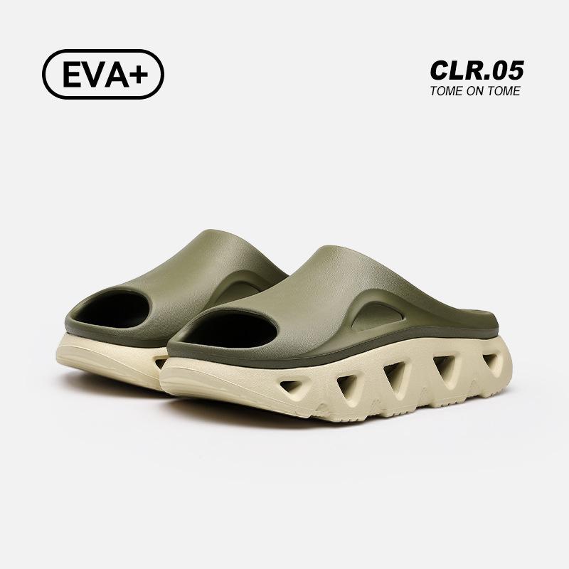 Outdoor sports slippers men's new summer outer wear non-slip increased thick bottom runaway not tired feet breathable cool slippers