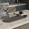 Non-slip Coffee Maker Tray Wear-resistant Coffee Bar Mat Silicone Coffee Machine Mat  Home