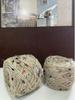 Handmade Coffee Bean Brown Yarn Set: Scarf, Hat, Earphone Case, Knitted Bag - 80g