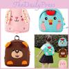 Cute Breathable Neoprene Preschool Backpack Cartoon Animal Pattern For Toddlers