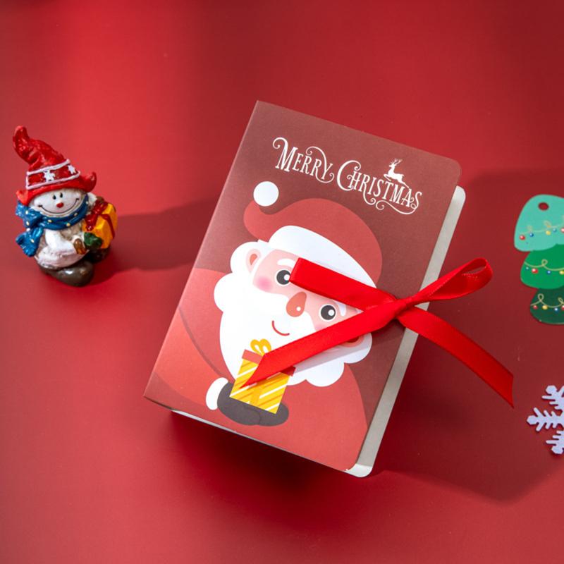 5Pcs Book Shape Merry Christmas Candy Boxes Bags Christmas Santa Claus Gift Box Party Decoration Supplies Christmas Cookie Box