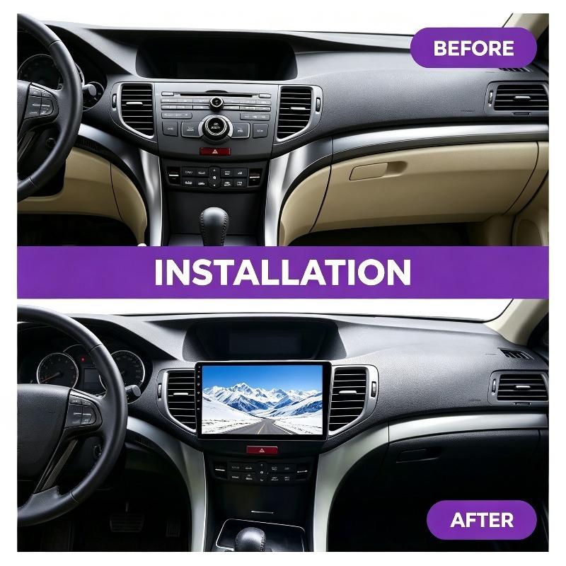 For HONDA Accord SPIRIOR 2008-2012 9 Inch Car Fascia Frame Refitting Dash Modification Panel Trim Bezel