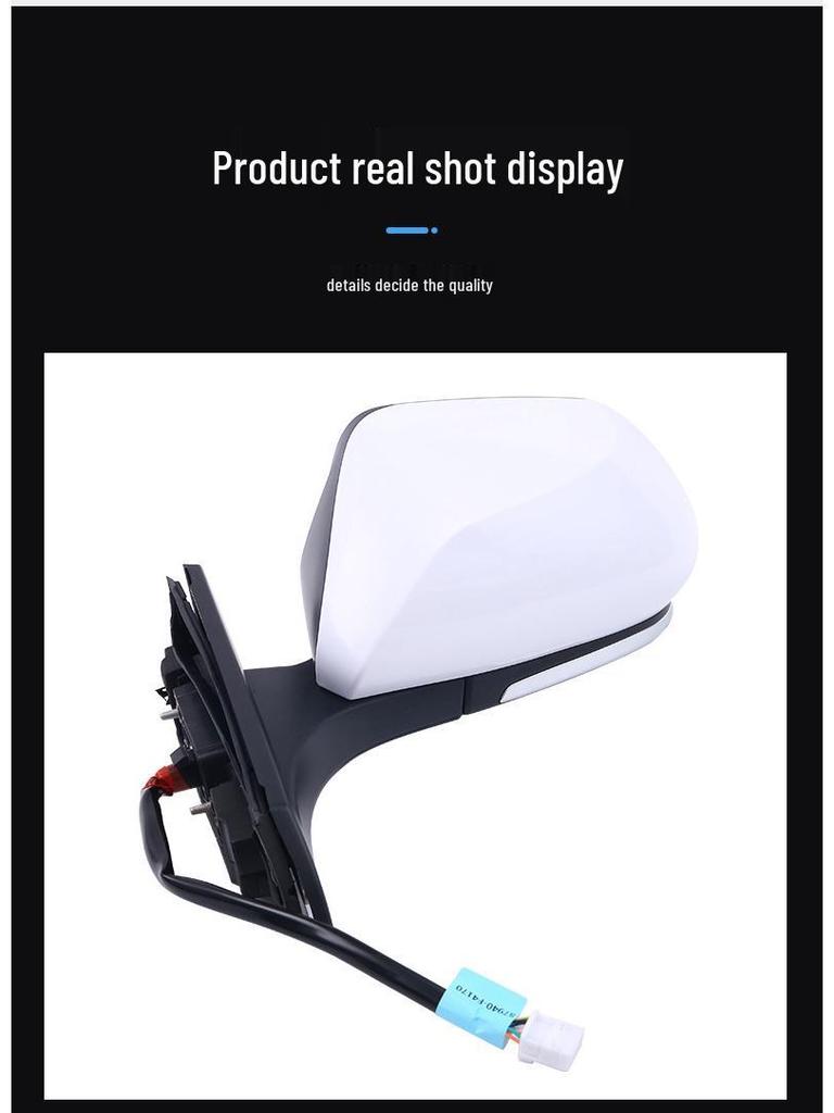 Compatible with 18 CHR models, 5-wire high-end car rearview mirror assembly with left and right turn signal reflection.