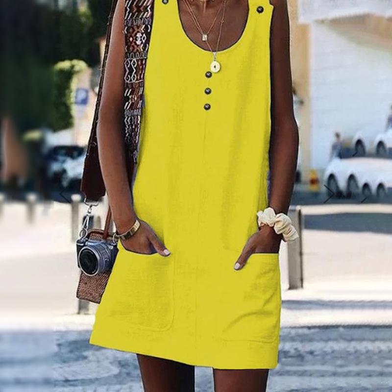 Buy Womens Sleeveless Loose Sundress 