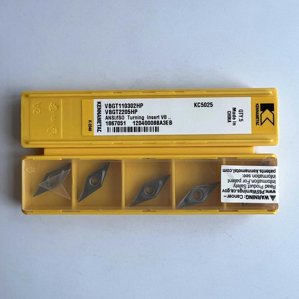 KENNAMETEL / VBGT110302HP KC5025 / Original carbide blade 10 Pcs