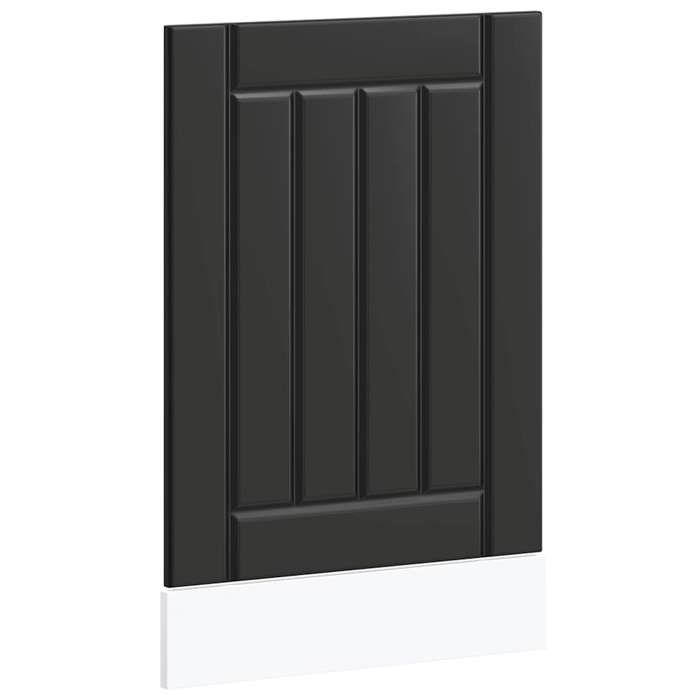 VidaXL Dishwasher Panel Lucca Black Engineered Wood, Dishwasher Front Panel, Panel, Door Panel 853888