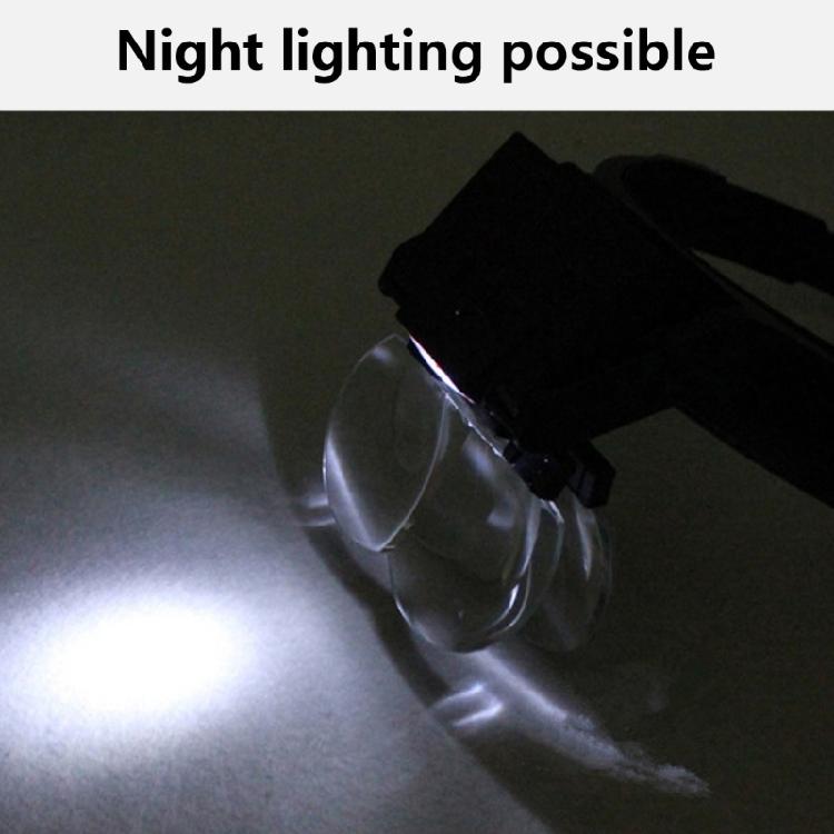 Magnifying Glasses Reading IlluminatedMagnifiers Adjustable Head Loupe Magnifiers