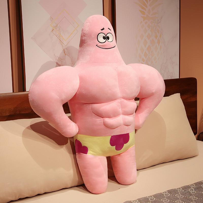 Spongebob Muscle Squarepants Patrick Star Plush Toy Stuffed Decoration Doll
