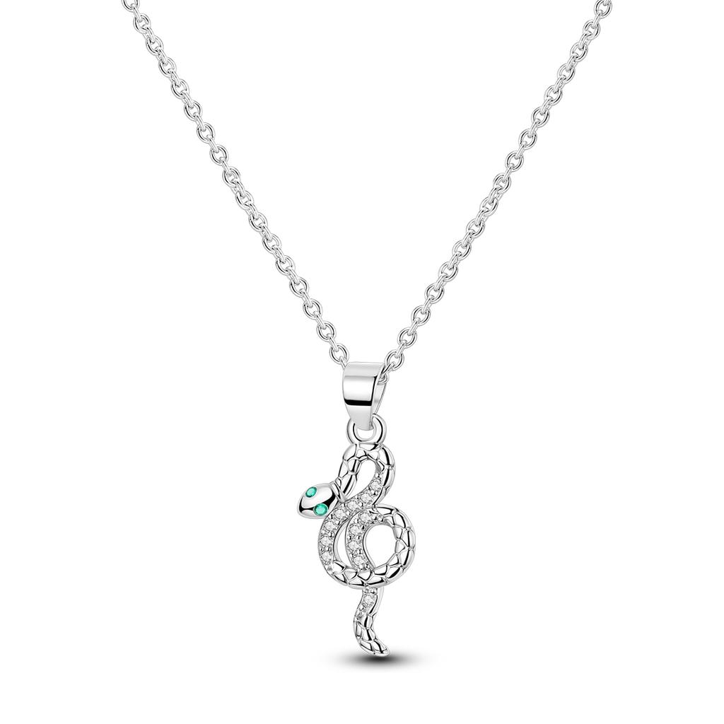 925 Silver Pendant Necklace Heart Star Charm Basic Chain Original Jewelry For Woman