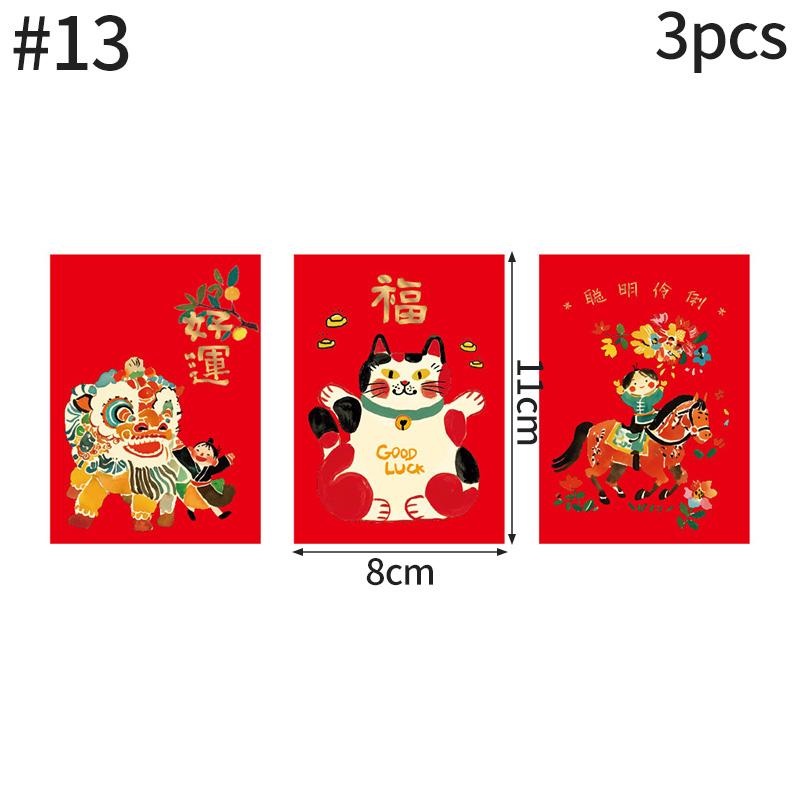Chinese New Year 2026 Red Envelopes Spring Festival Party Favors Horse Year Red Pockets Red Paper Bag for Money Gifts Wedding