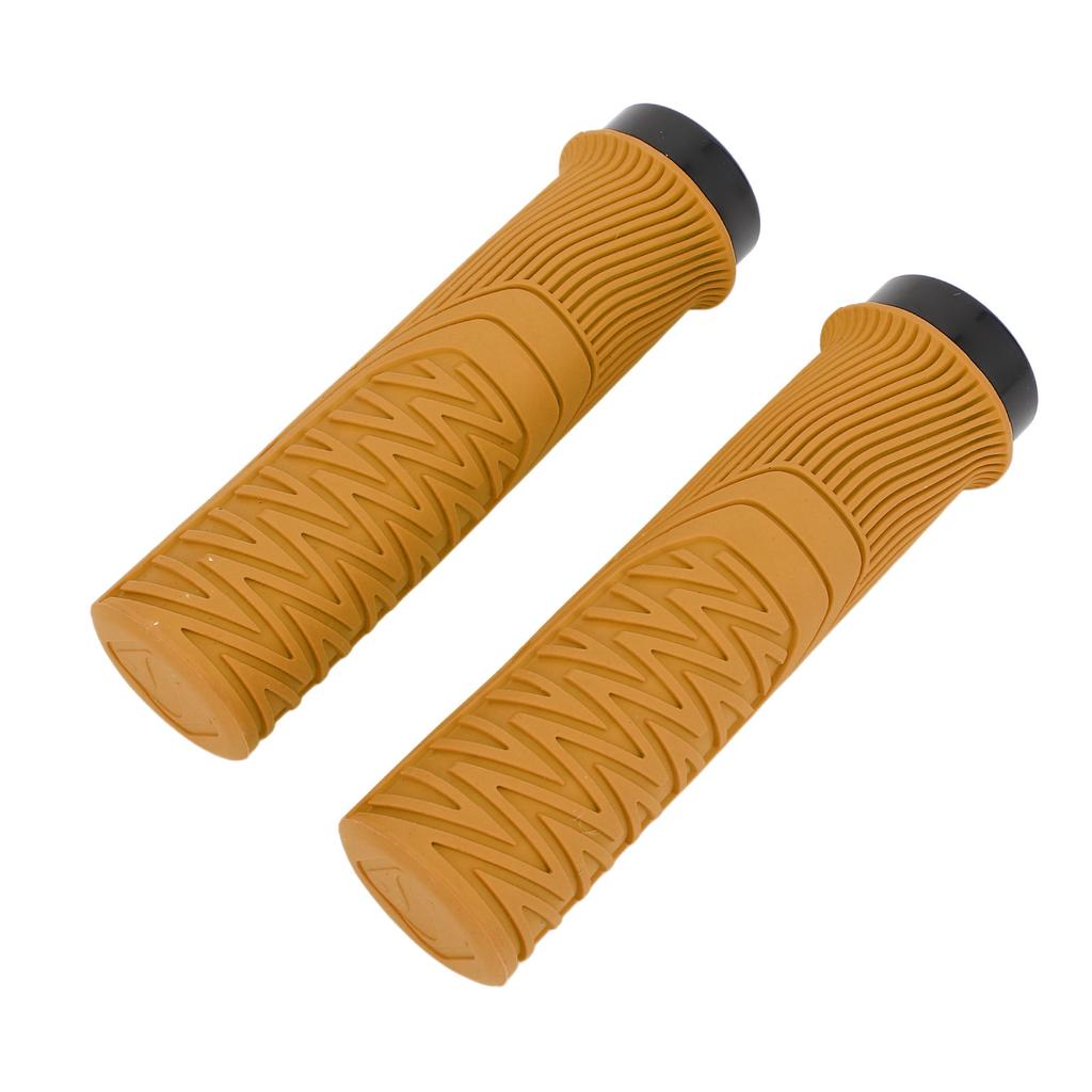 Bike Handlebar Grips Hard Wearing Single Lock On Antislip Increase Riding Safety Soft Resin for