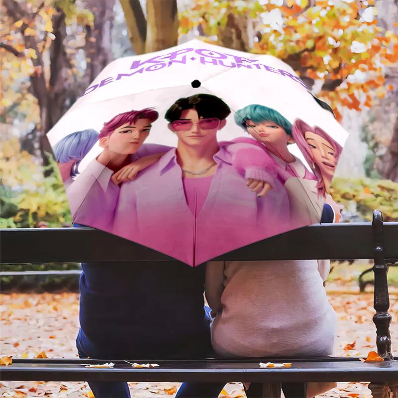 K-Pop Demon Hunters: Urban Fantasy Folding umbrella durable Umbrella Gift travel printing