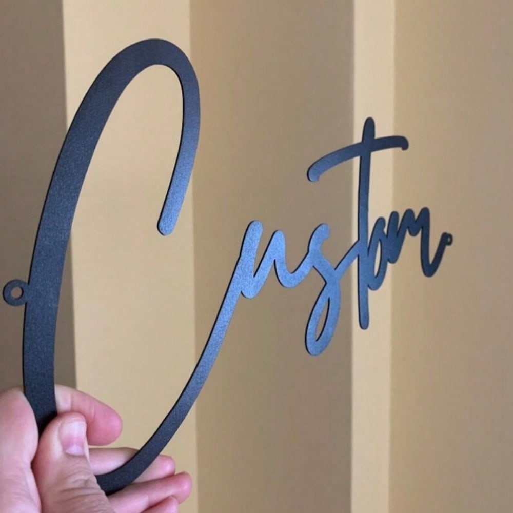 1 Piece Custom Metal Letter Wall Art, Personalized Name Sign, Modern Home Decor, Gift for Him Her, Housewarming, Birthday