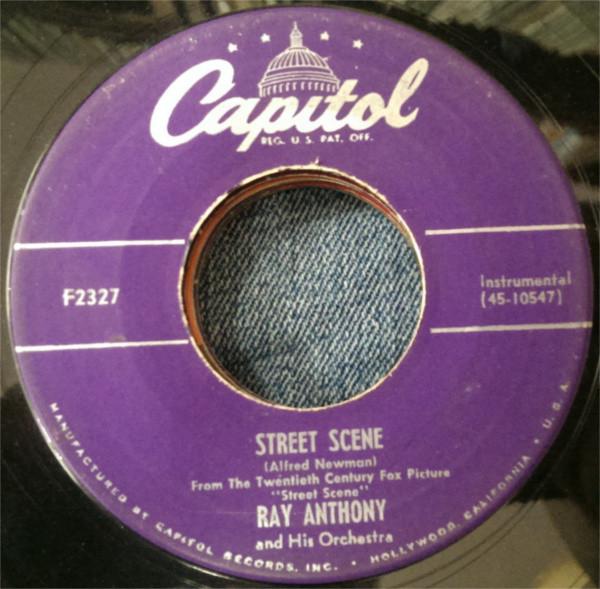 

7-дюймовая пластинка RAY ANTHONY HIS ORCHESTRA Street Scene On The Trail F2327 Capitol Records США Поп Б/у