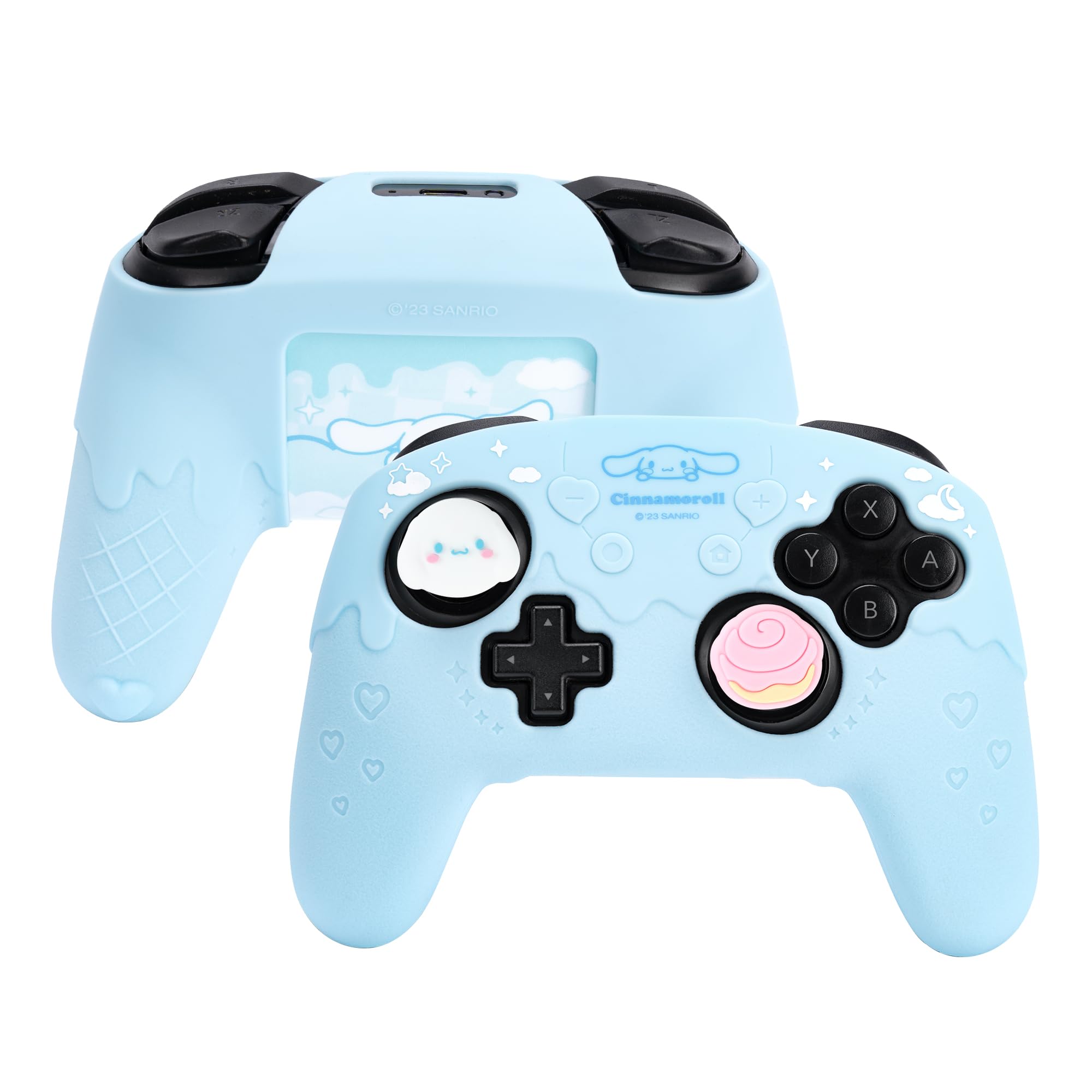 

YOCORE NS Pro Controller Silicone Soft Skin Compatible with Switch Pro NS Pro Controller Cover and Protective Protective Easy to NS Pro Protective синій