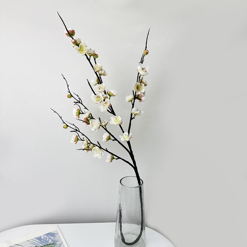 

Blossom Silk Plum Flower Home Decor For Party Settings Realistic Flowers Fake белый