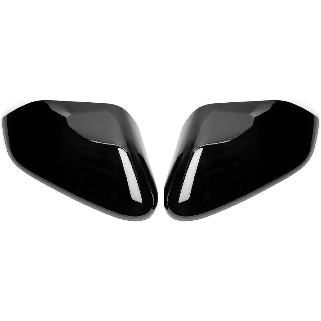 ABS Car Exterior Mirror Cover Side Rear View Mirror Covers Caps Compatible with Kia K4 2025 2026 Accessories (Glossy Black Style)
