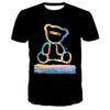 Summer Men's T-shirt 3D Printed Raccoon Fashion Casual Round Neck Short Sleeved T-shirt Youth T-shirt Top