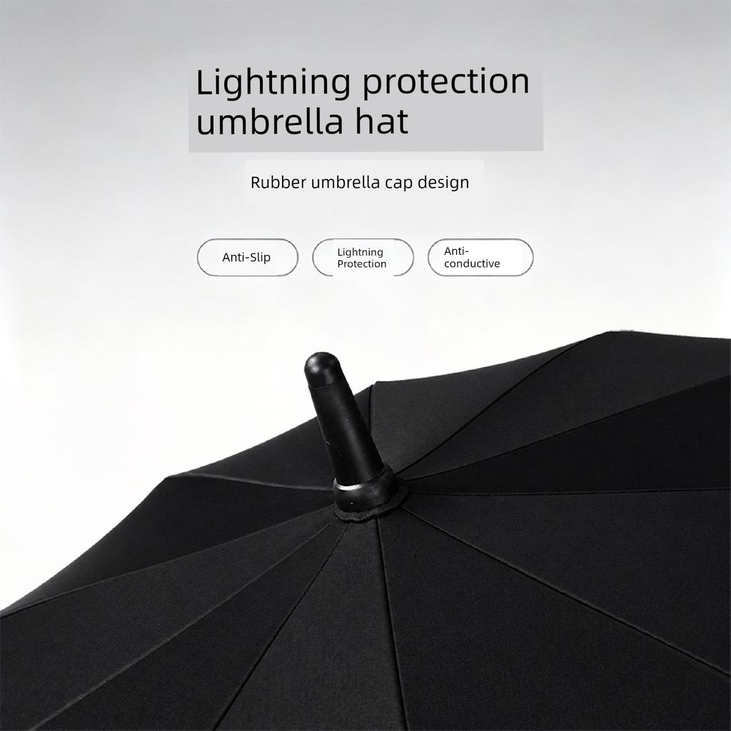Ten-Bone Solid Wood Handle Automatic Umbrella with Colorful Coating, Sun Protection, Uv Protection, Reinforced, Storm-Resistant, Suitable for Both