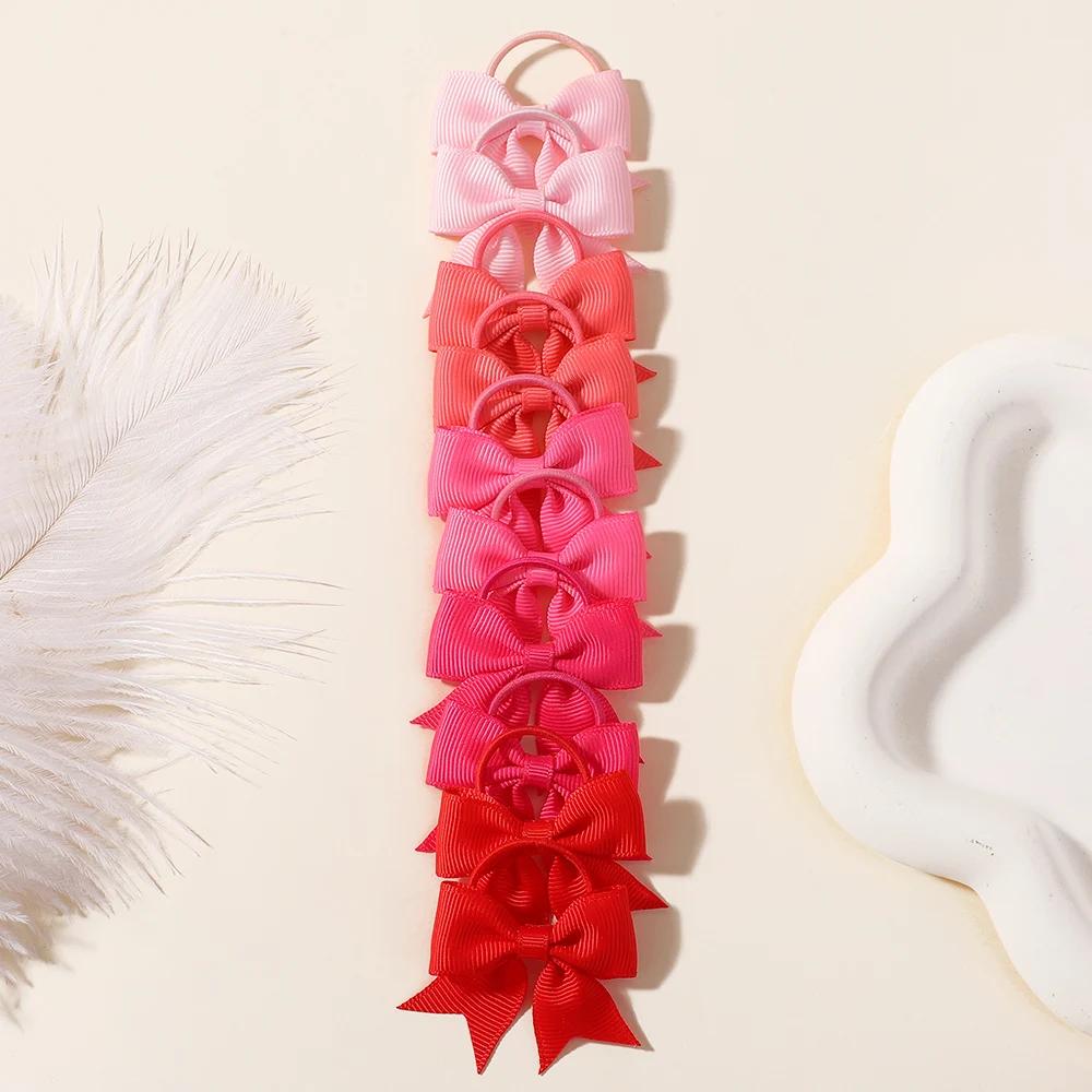 

20/30/40 шт. Сладкие ленты, мини-бантики, резинки для волос для девочек, банты ручной работы, резинки для волос, косички, аксессуары для волос из корсажа