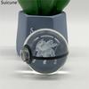 5cm  3D Crystal Ball Pikachu Eevee Mewtwo Carving Model LED Color Light Base Children's Gift Fans Toy Birthday Gift