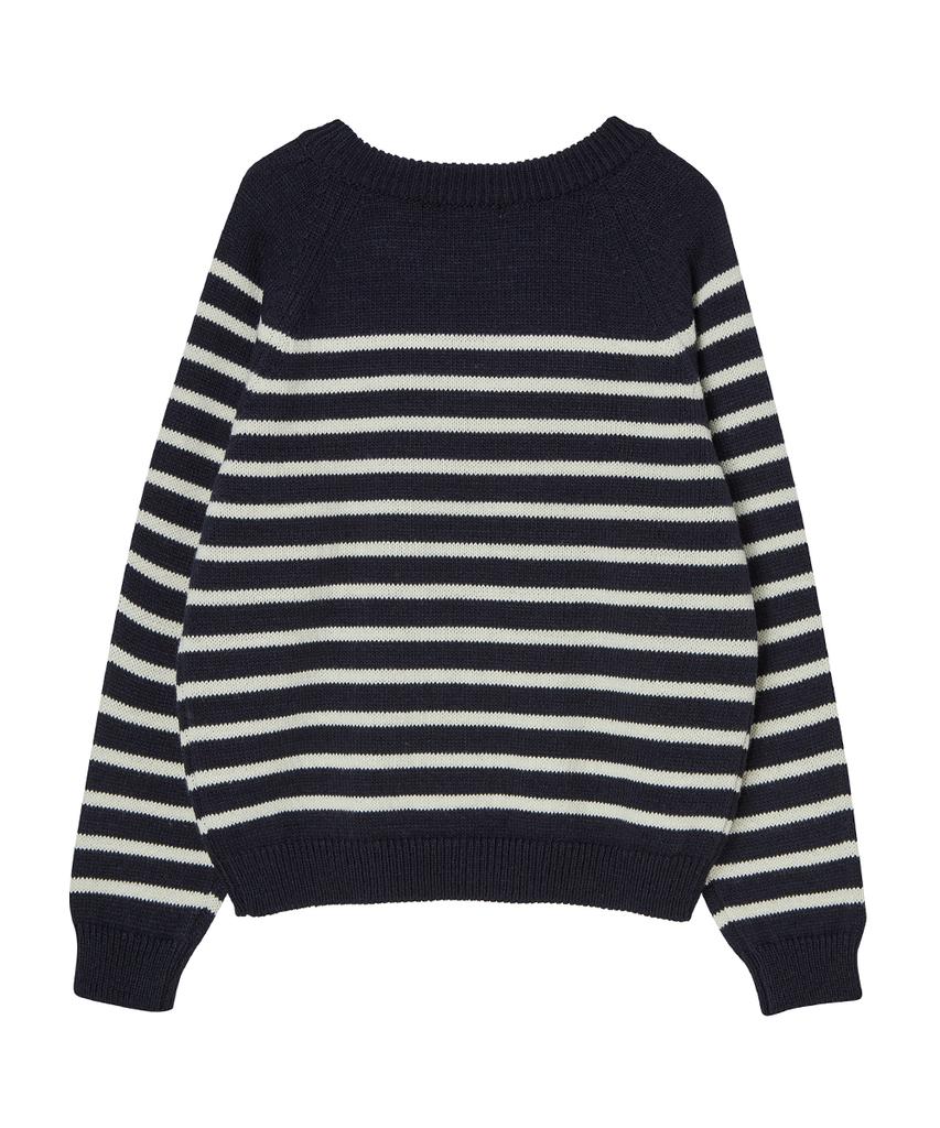 SILN Raglan Stripe Knit (Navy)