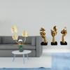 Leaves Statue Bookshelf Sculpture Resin Thinker Statues Tabletop Decorative Ornament Abstract Art