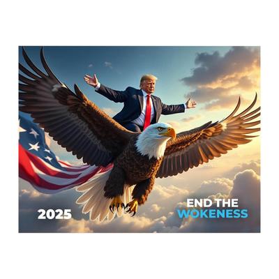 Trump Calendar 2025 Hanging Wall Calendar Monthly Calendar Note Pads for Home Office