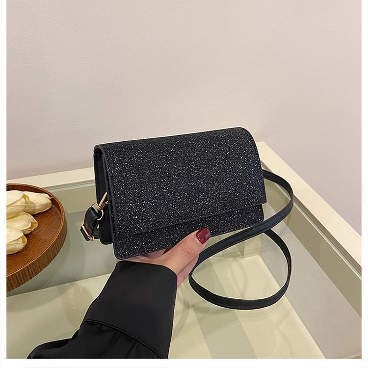 Fashionable Shiny Small Bag For Women Trendy 2024 Summer Pu Crossbody Handbag