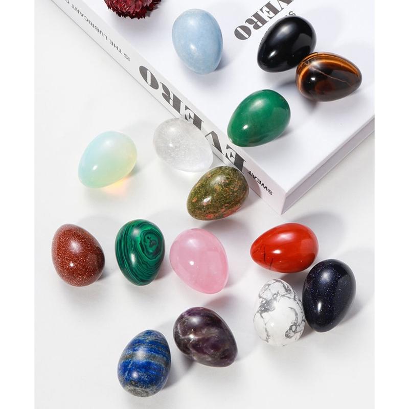 Random Mix of 20 Colorful Crystal Eggs Collection Variety Crystals Stones Healing Crystals for Spiritual Enthusiasts