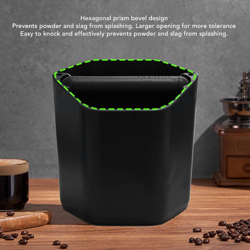 580ML Capacity Coffee Knock Box ABS Material Mini Knock Box Large Coffee Ground Knock Box Home Use
