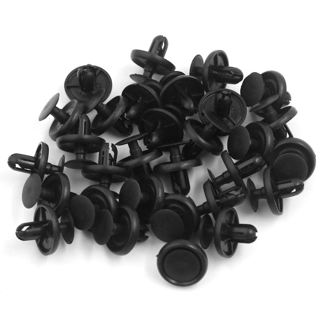 

uxcell Clips/Rivets/Fasteners, 0.3 inch (7 mm) Plastic Rivets, 0.7 x 0.8 inches (18 x 18 x 20mm чёрный