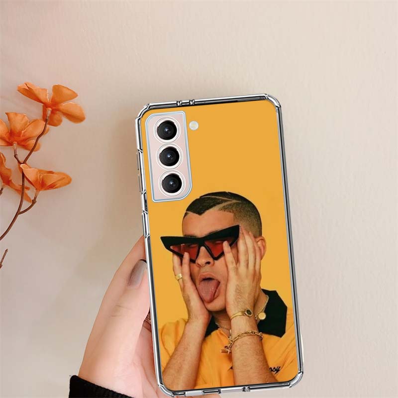 B-Bad B-Bunny Phone Case For Samsung S24 S25Edge Galaxy S22 S25 Ultra S21 S23 FE S20 S10 Plus S10E Cover Shell Coque Clear Silic