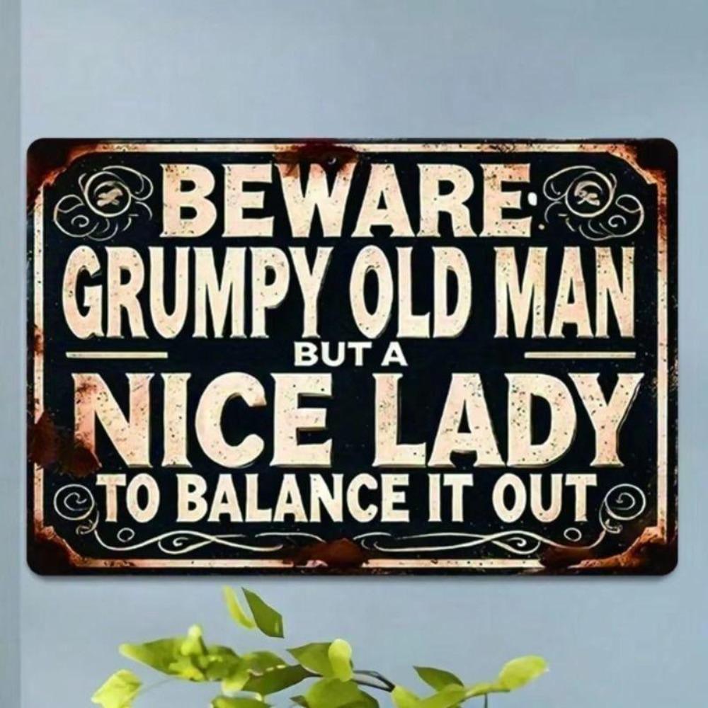Retro Metal Tin Sign Floral Wall Art Decor 8x12 Inch for Office Living Room Patio