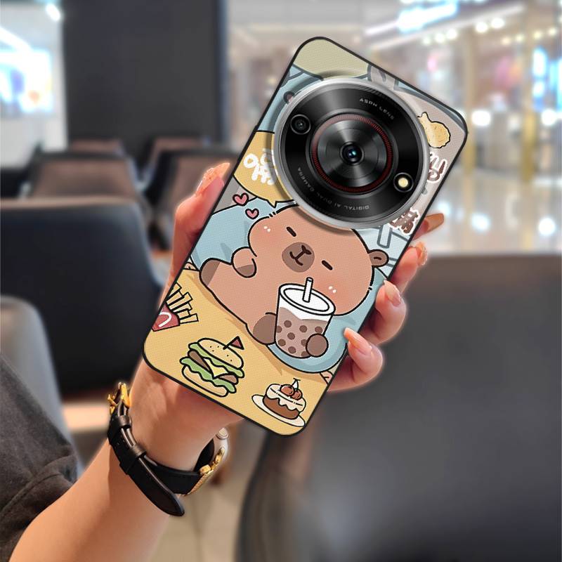 Dirt-resistant Cartoon Phone Case For ZTE Blade A75 5G/Nubia Focus 5G/Calf 5G Phone Pouch Soft case Fashion Design Cute